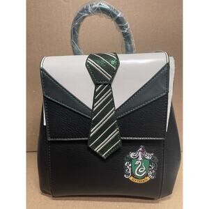 Harry Potter Slytherin Mini Backpack Purse Green Black Tie Danielle Nicole New